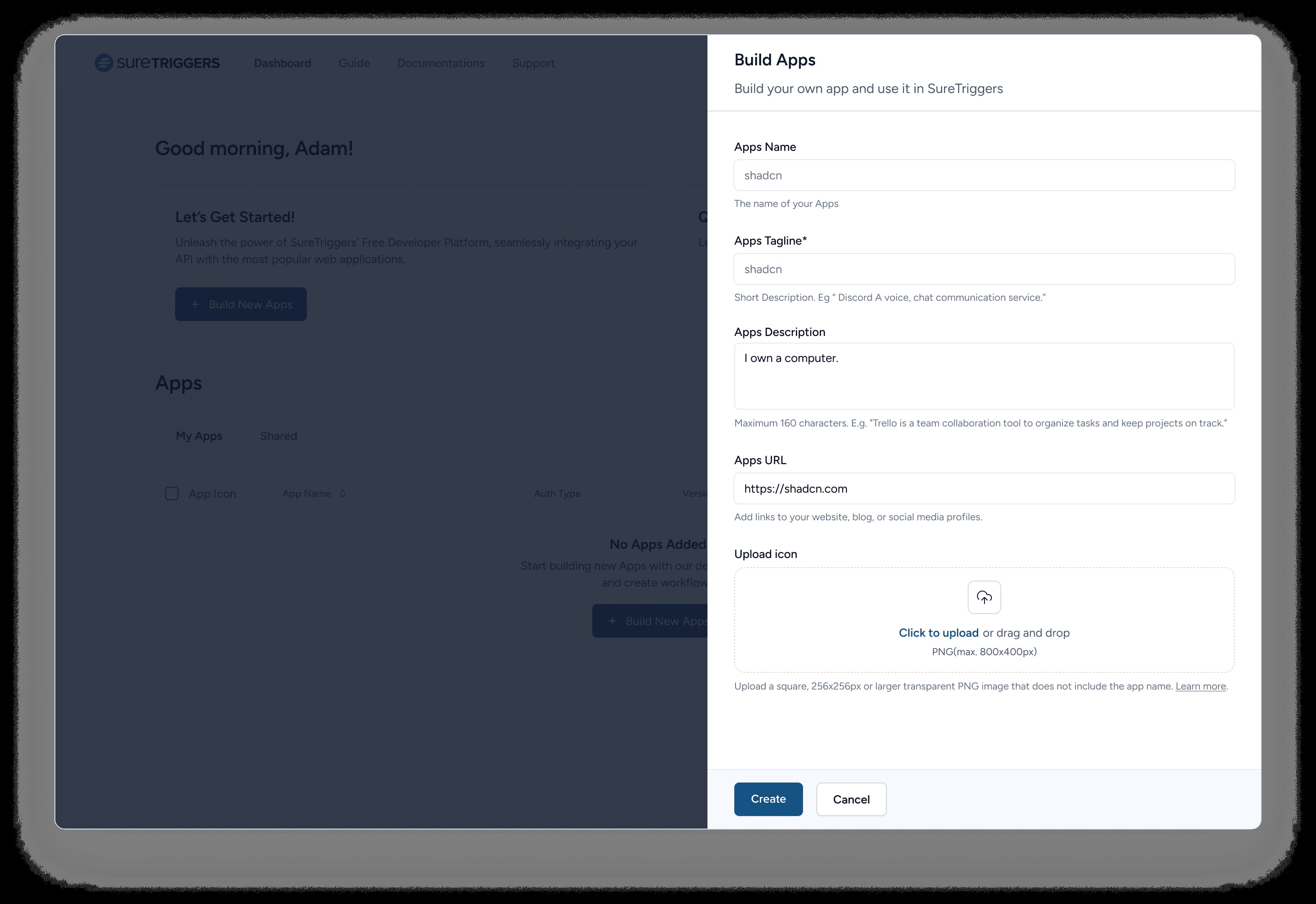 Create New App